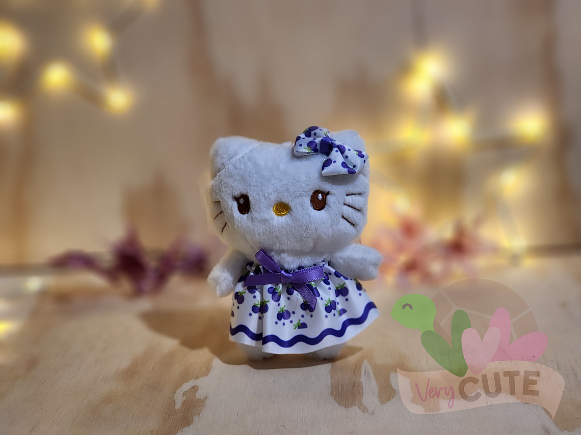 Llavero Peluche Hello Kitty con Vestido 2