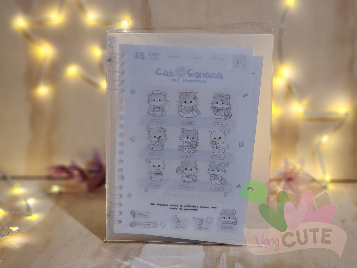 Libreta Transparente - Cat Sonata 1