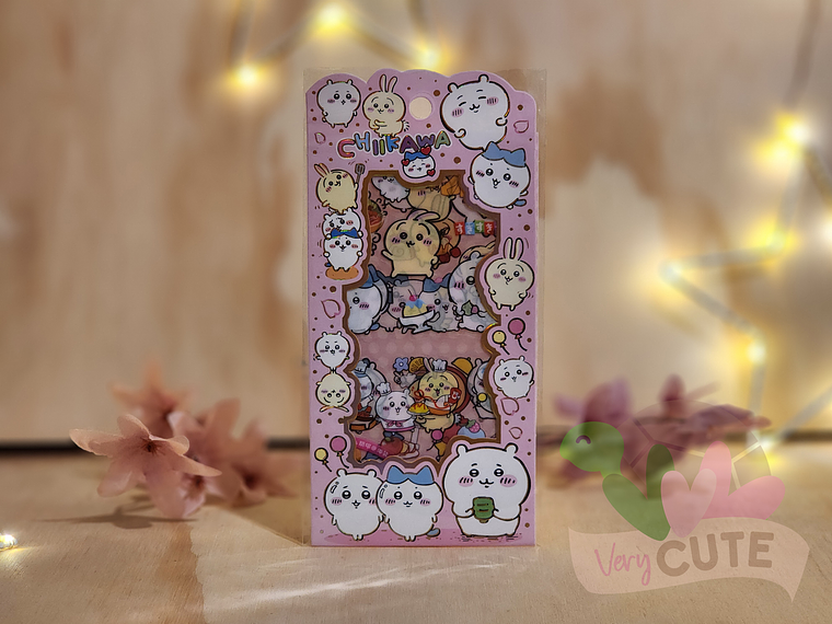  Stickers Chiikawa - 4 láminas 1