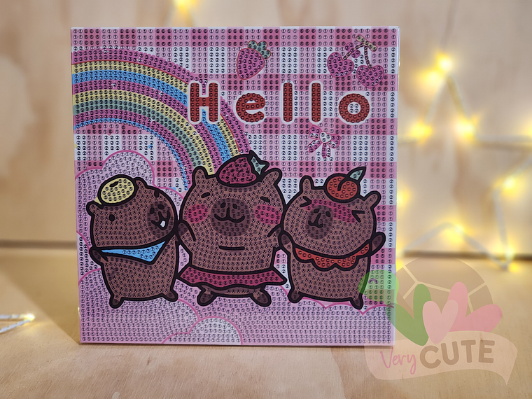 Set Pintura Diamante - Capybara 1