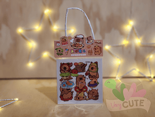 Stickers Capybara - 40 Piezas