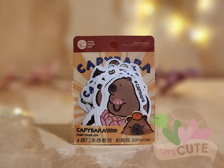  Stickers Capybara - 30 piezas 1