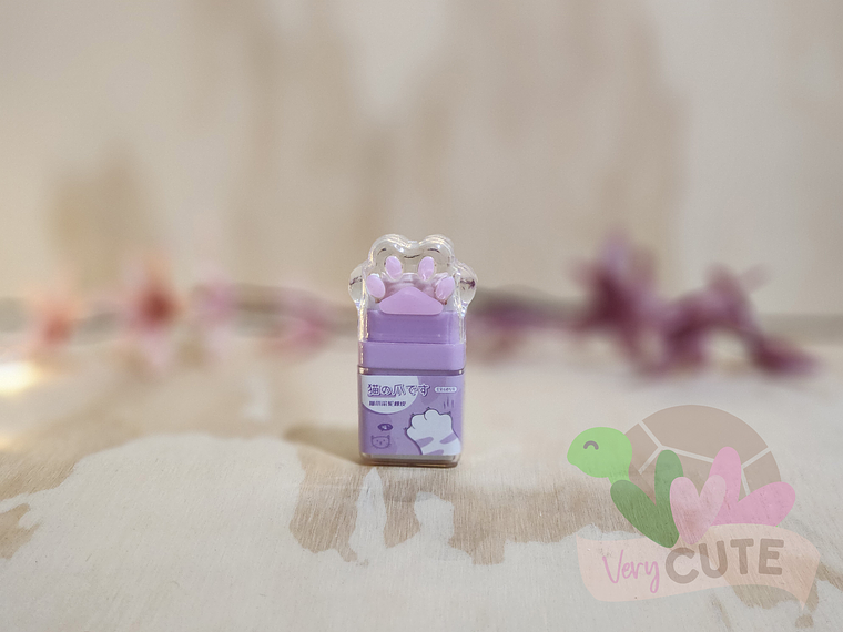 Goma de Borrar - Patita de Gato - Lila  1