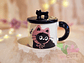 Tazón Gatito Negro con Gorrito - Miniatura 1