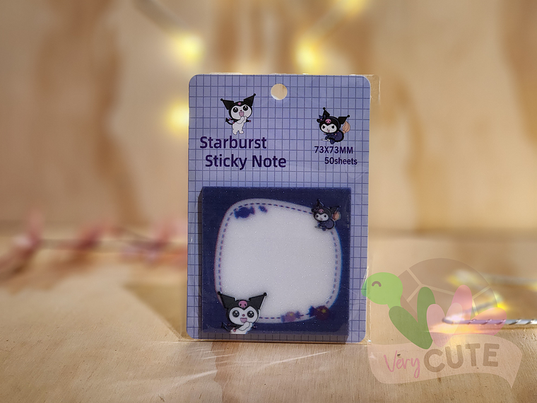 Post-it Kuromi con Brillito 2