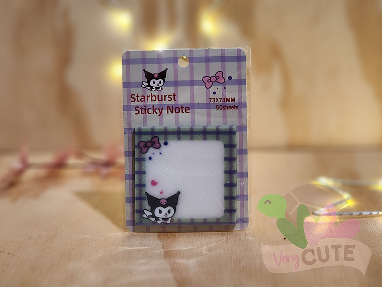 Post-it Kuromi con Brillito 3