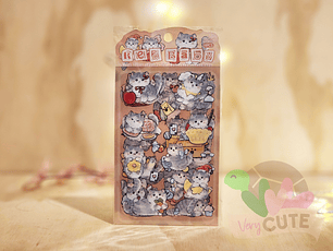 Stickers Cute Cats - 4 láminas