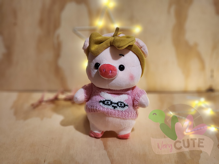 Peluche Chanchito con Sweater 1