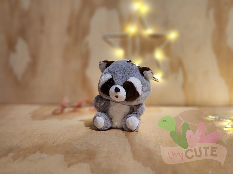 Llavero Mapache Peluche 1