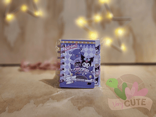 Mini Libreta con Separadores - Kuromi