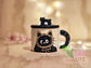 Tazón Gatito Negro con Gorrito - Miniatura 4