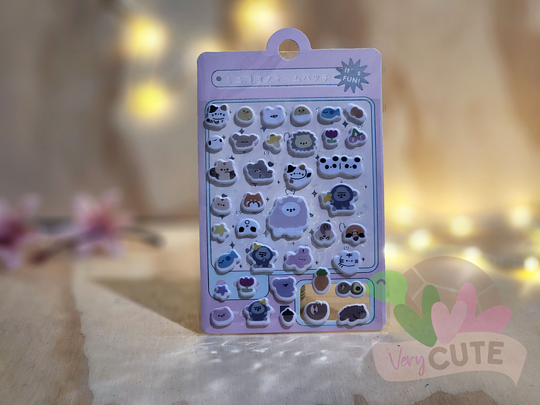 Stickers Relieve - Pequeño - Varios Diseños 3