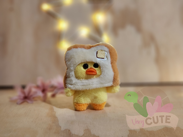 Llavero Peluche Patito con Tostada 1