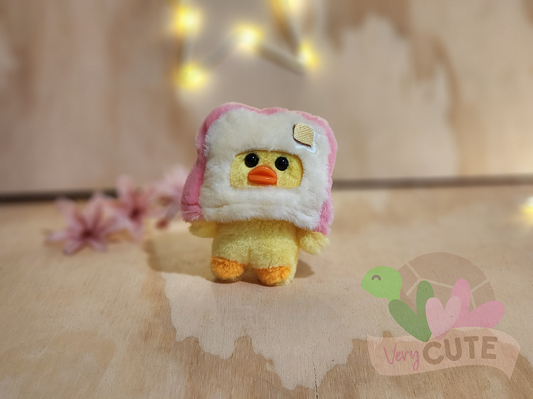 Llavero Peluche Patito con Tostada 2