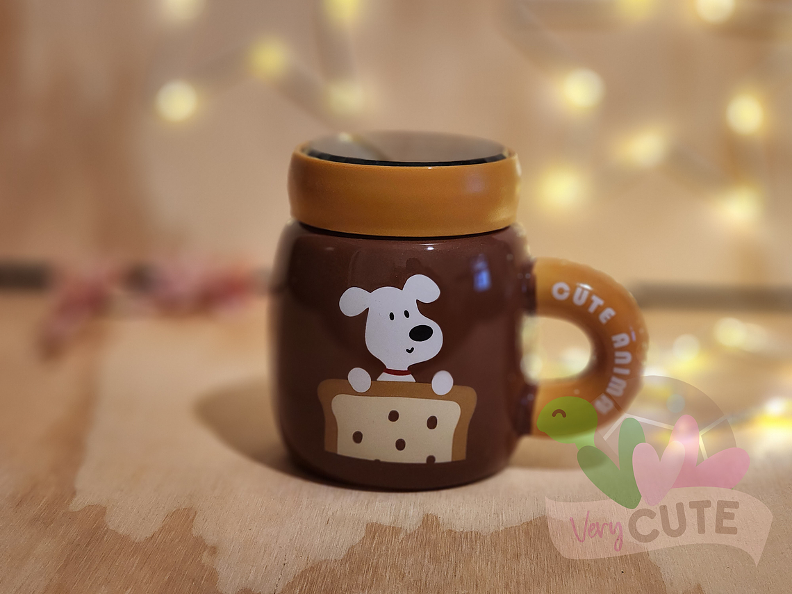 Tazón Perrito con Tapa Espejo 1