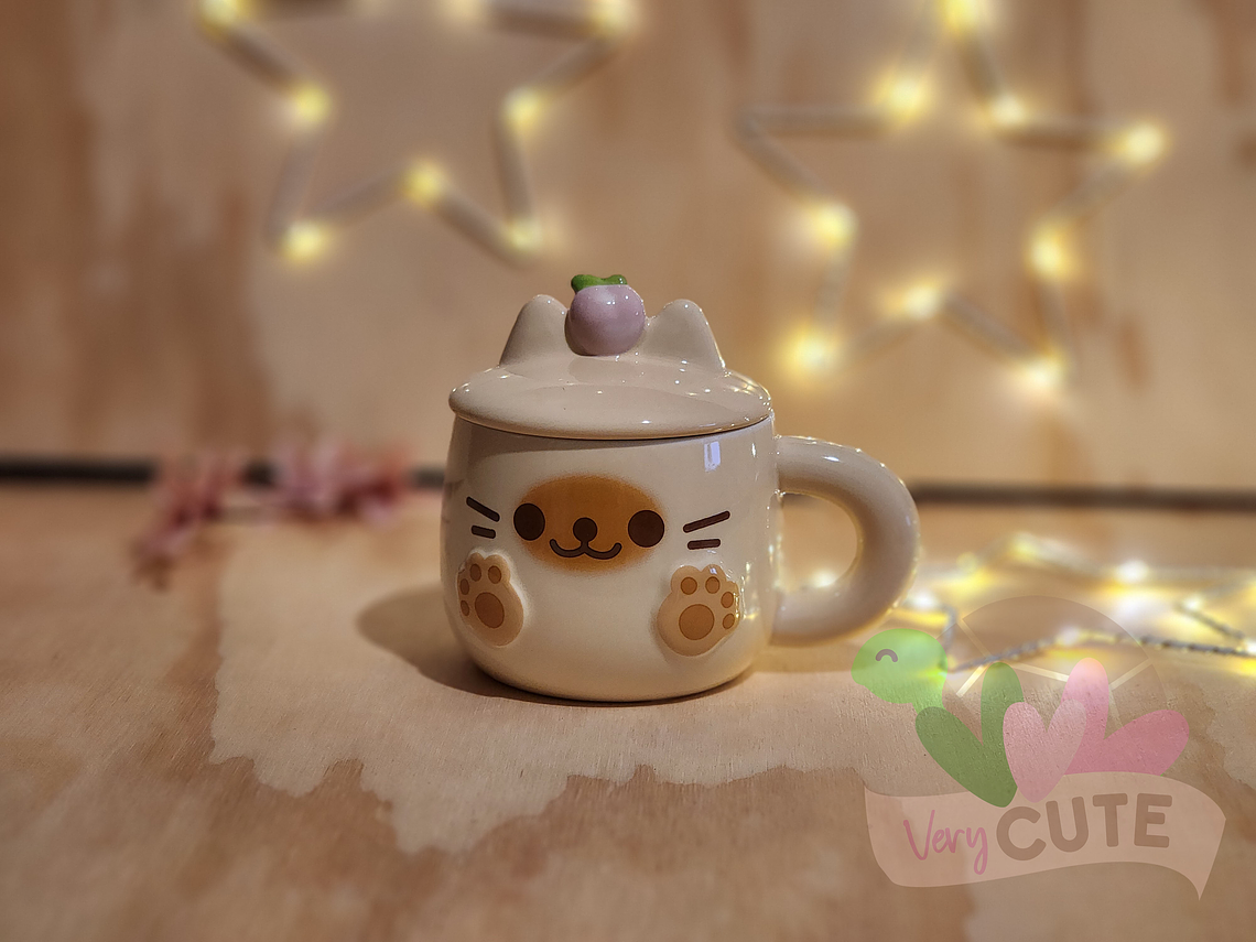 Tazón Gato con Frutilla 2