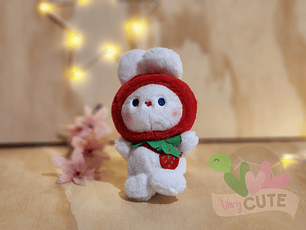 Llavero Peluche Conejito Blanco