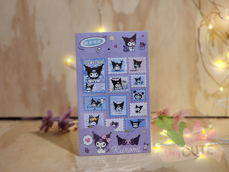 Stickers Tipo Estampilla - Kuromi 1