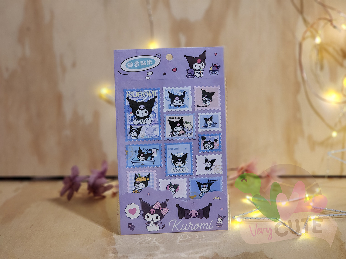 Stickers Tipo Estampilla - Kuromi 2