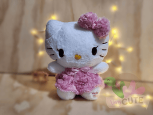Peluche Hello Kitty - Vestido Rosa Felpa
