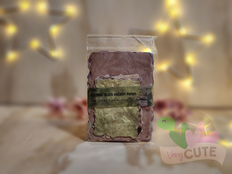 Papel Decorativo Vintage - The Green Vine Scroll 1