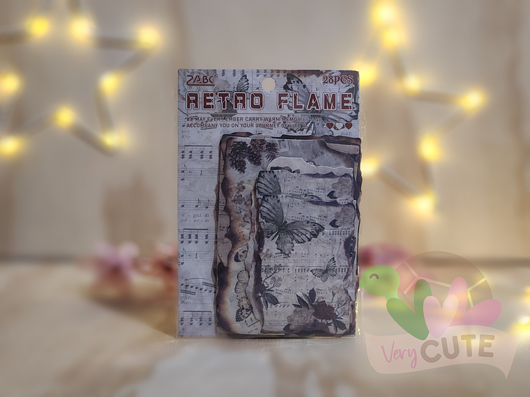 Papel Decorativo Vintage - Retro Embers Series Pack 2