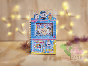 Libreta Chiikawa con Stickers