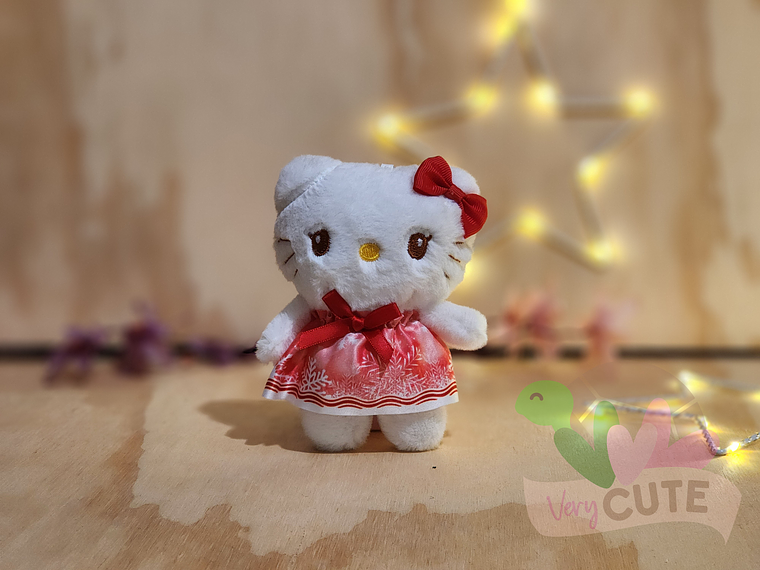 Llavero Peluche Hello Kitty con Vestido 1