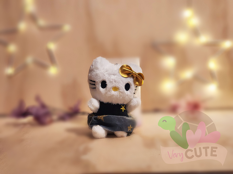 Llavero Peluche Kitty y Kuromi - Black Dress 1