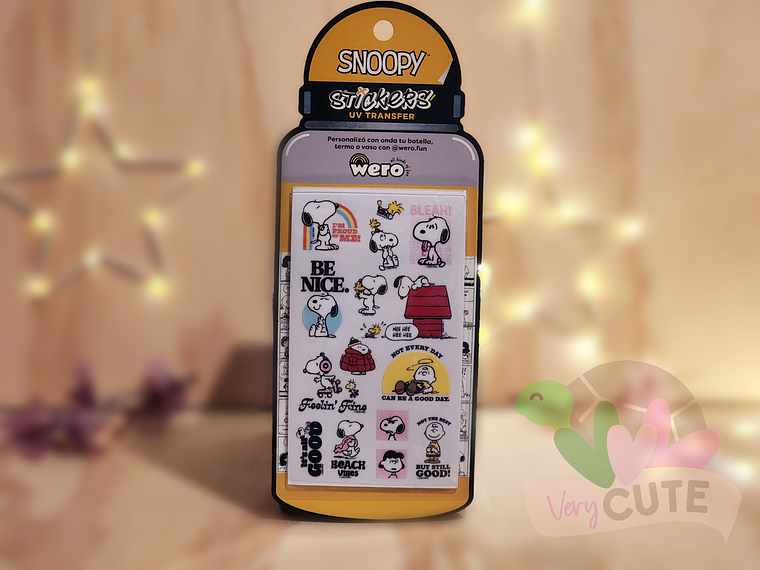Stickers para Botella - Snoopy 1