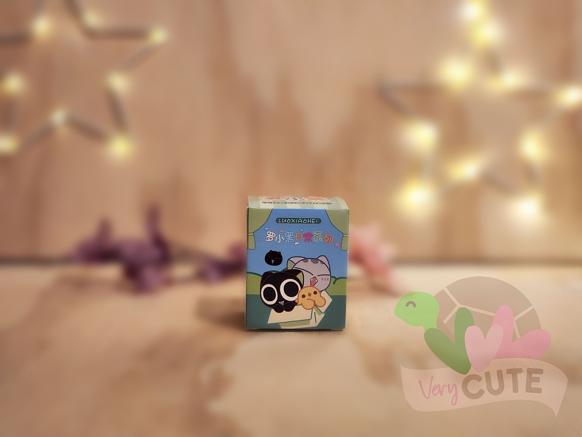 Caja Sorpresa Llavero Gatito Negro 1