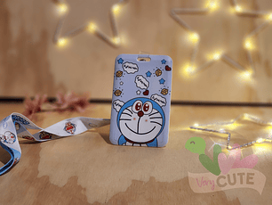 Porta Credencial + Lanyard - Doraemon