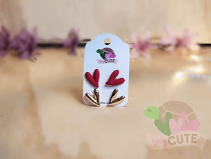 Set 2 Aros Corazón - Color al Azar