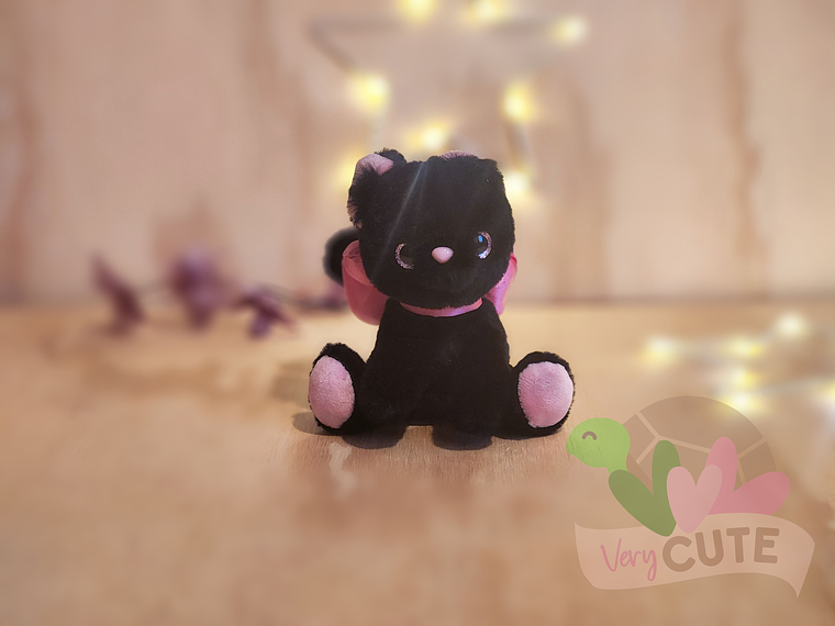 Llavero Peluche Gatito con Cinta 2