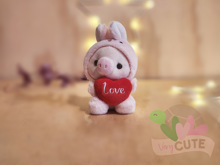 Llavero Peluche Chanchito Disfrazado  4