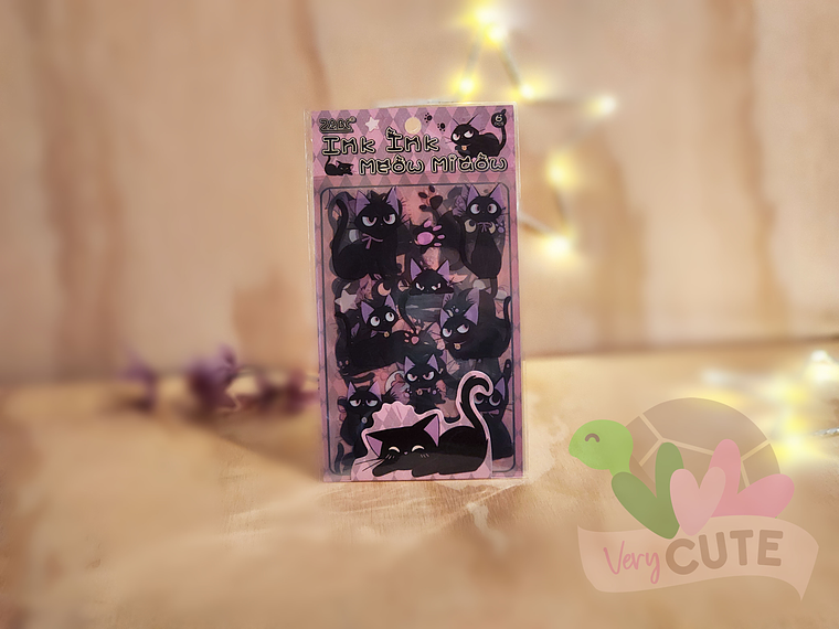 Stickers Gatitos Negros 2