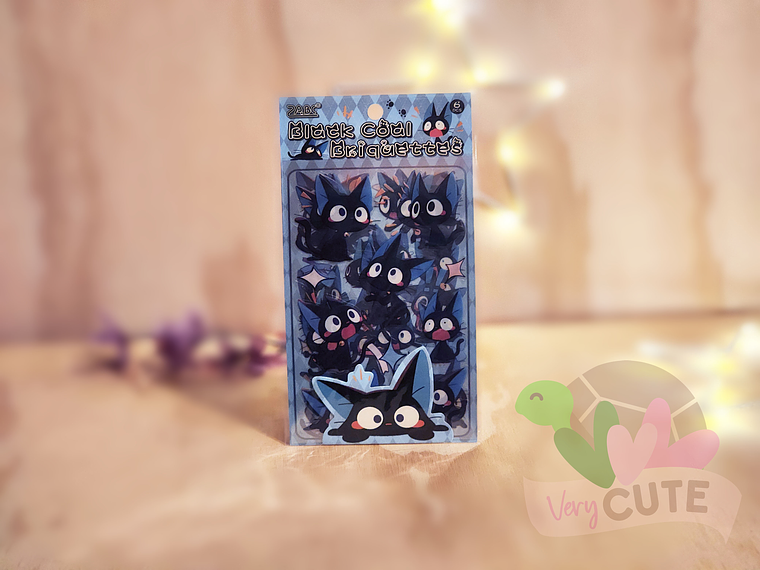 Stickers Gatitos Negros 3