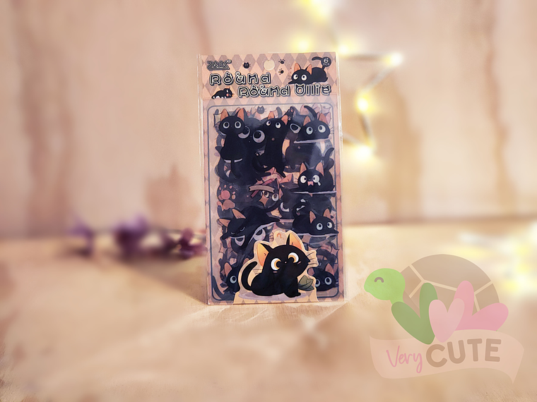 Stickers Gatitos Negros 4