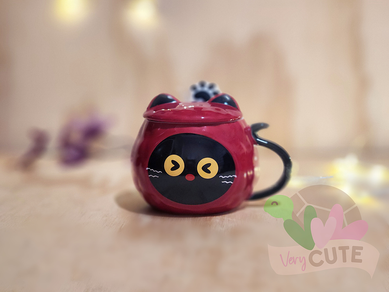 Tazón Gatito Negro - Colores 2