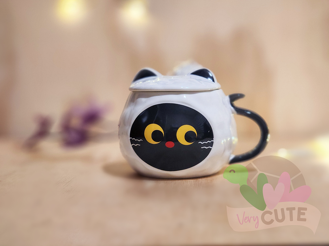 Tazón Gatito Negro - Colores 3