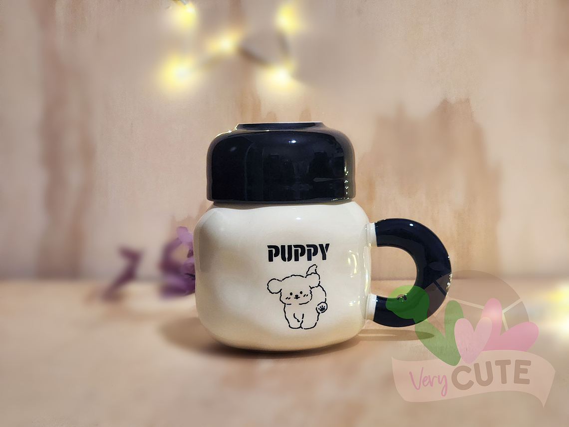 Tazón Puppy Tapa Negra 1