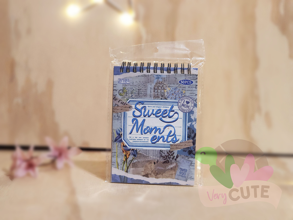 Libreta Argollada de Stickers Vintage – Journal Deco Aesthetic 3