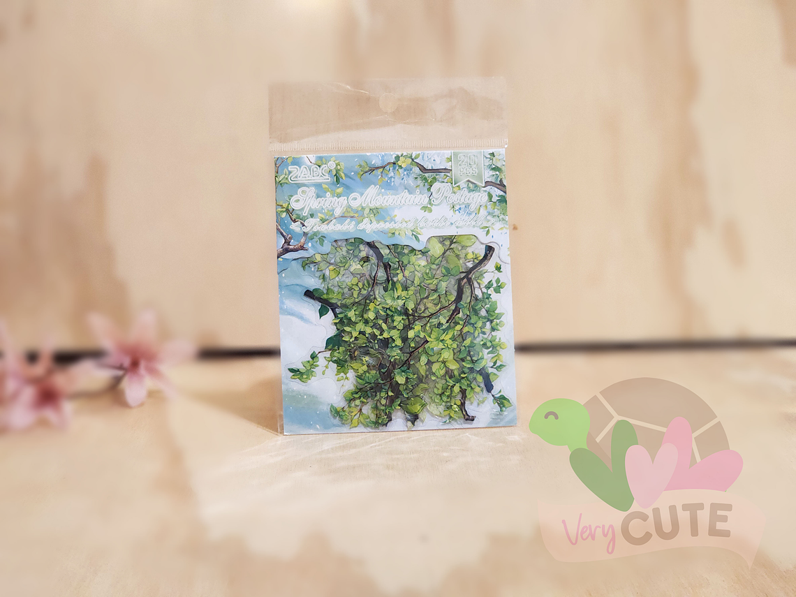 Stickers Rama de Hojitas Vintage – Deco Natural Aesthetic 2