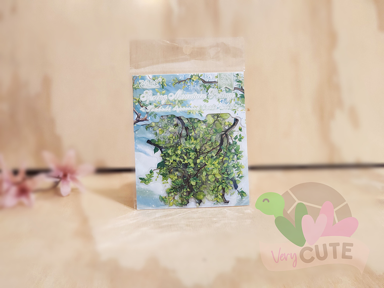 Stickers Rama de Hojitas Vintage – Deco Natural Aesthetic 2