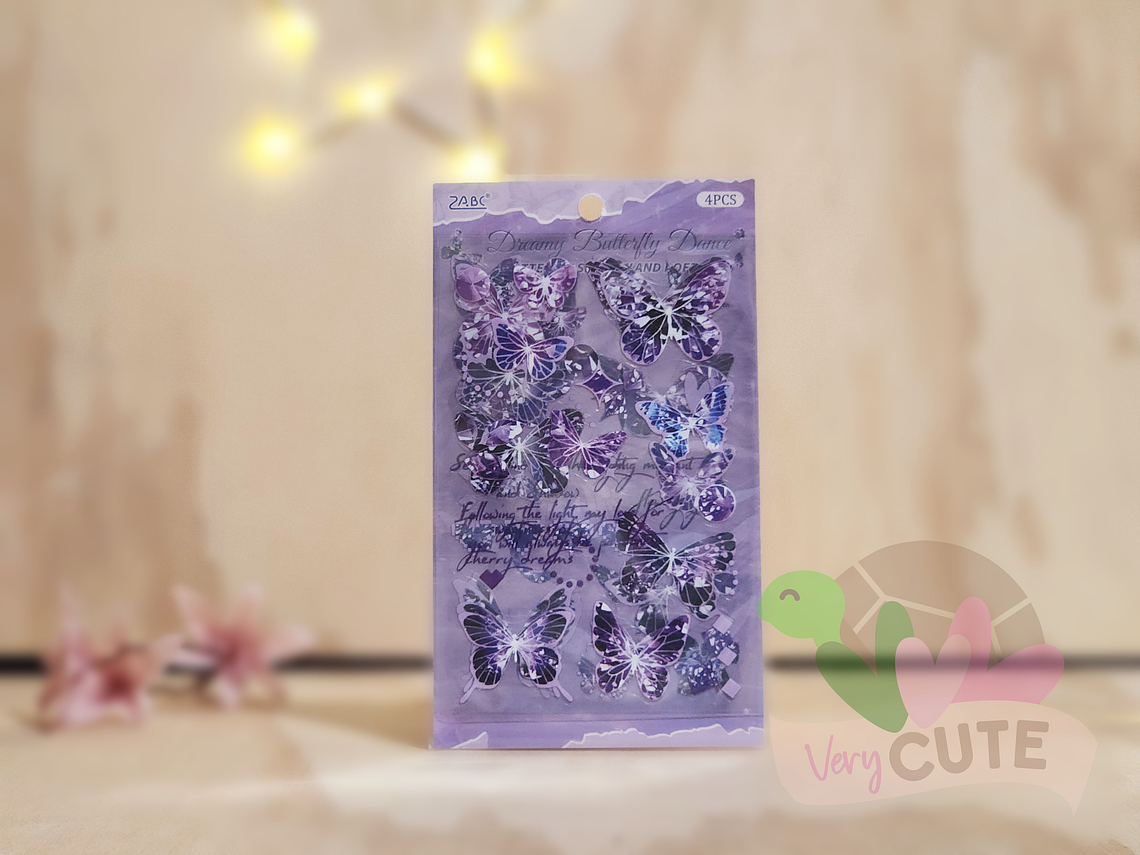 Stickers Mariposa Diamantada 1