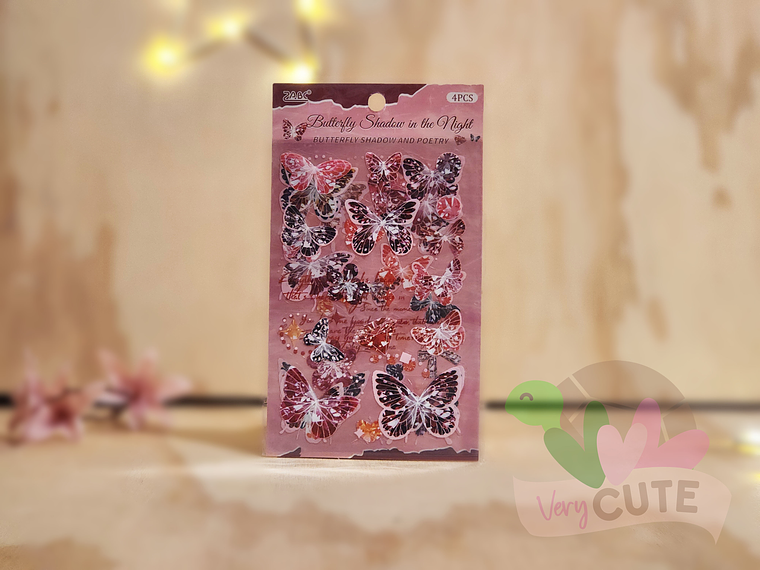 Stickers Mariposa Diamantada 3