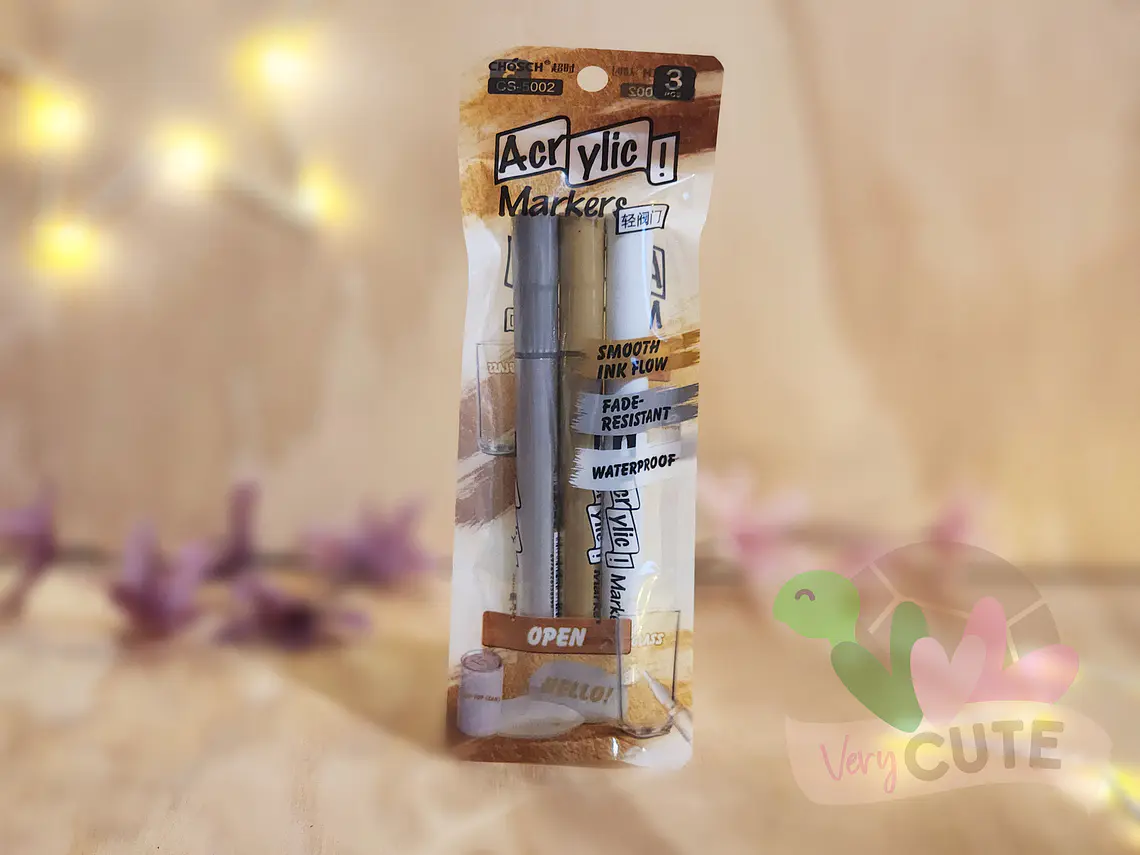 Set 3 Marcadores Acrílicos 1