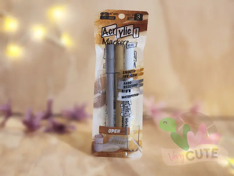 Set 3 Marcadores Acrílicos 1