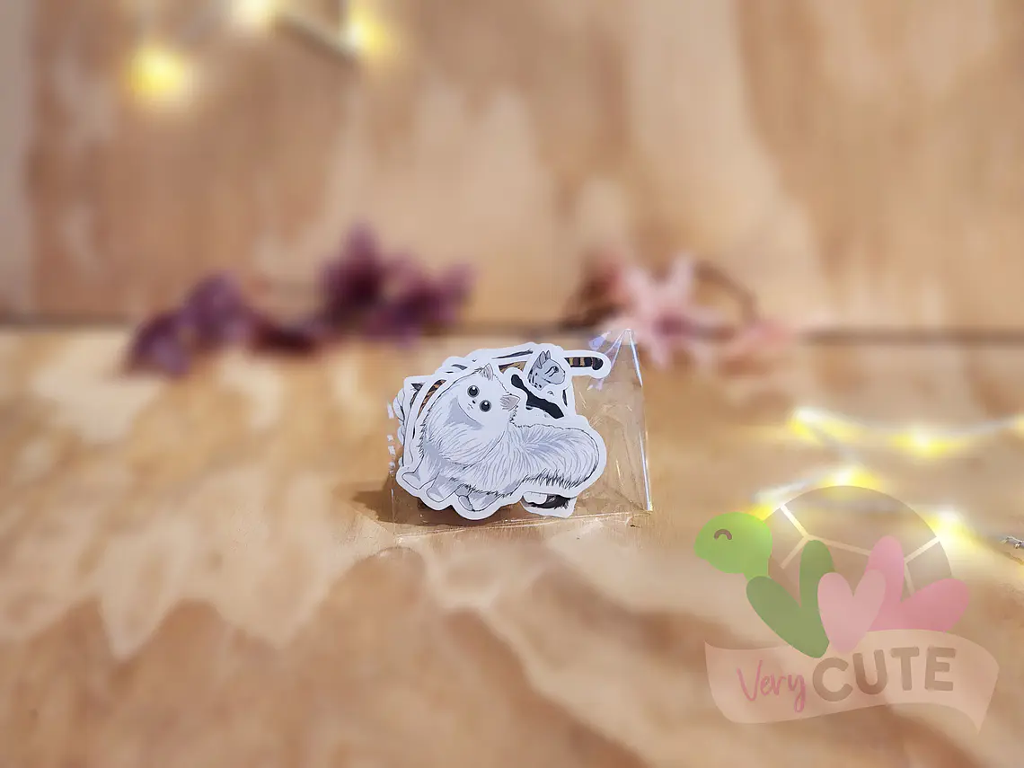 Stickers Gatos Serios 1