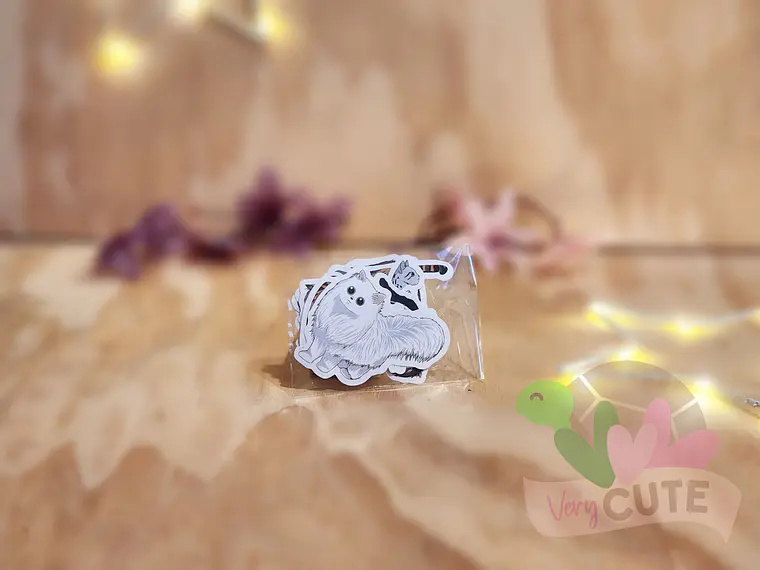 Stickers Gatos Serios 1